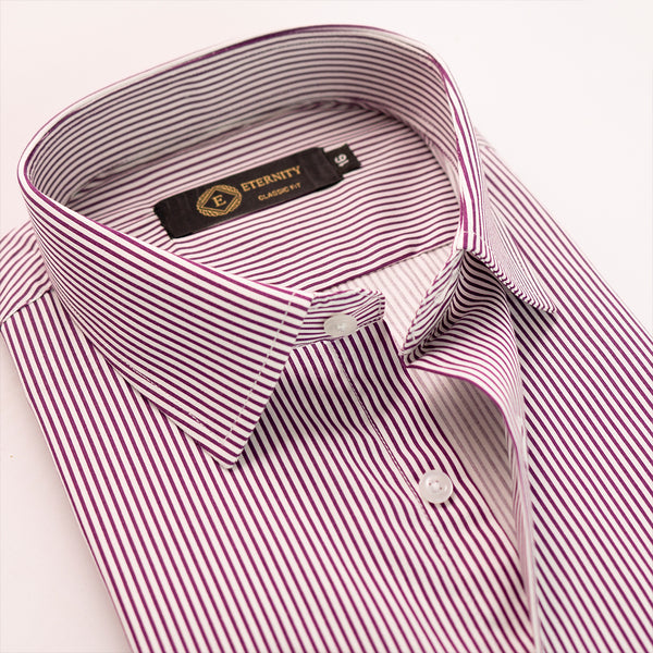 Micro Purple Striped Shirt
