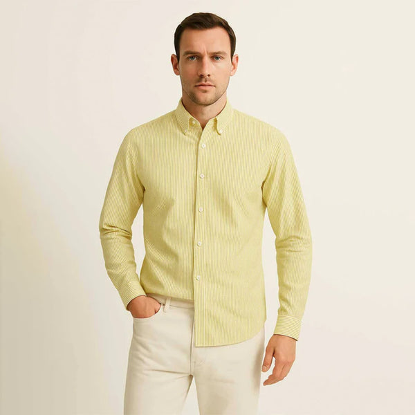 Eternity Men's Slim Fit Candy Striped Casual Shirt