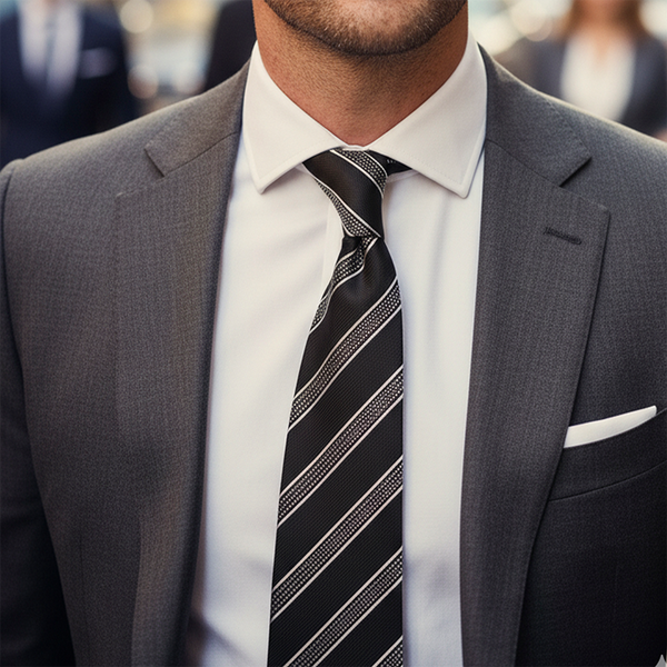 Black Label Diagonal Tie