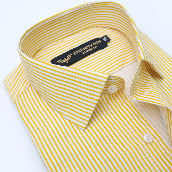 Classic Yellow White Stripes