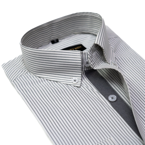 Classic Grey Pinstripe Shirt