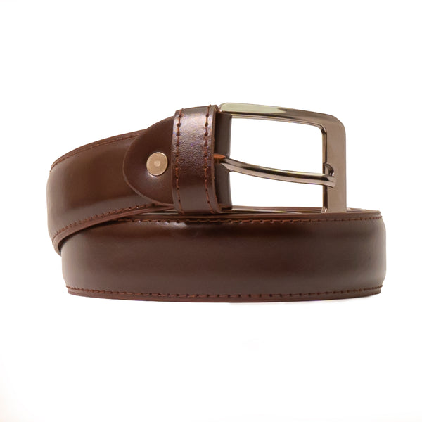 Dark Brown Leather Belt