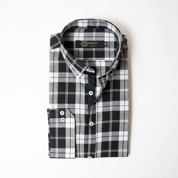 Black & White Classic Check Shirt