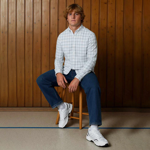 Classic Blue & White Check Shirt
