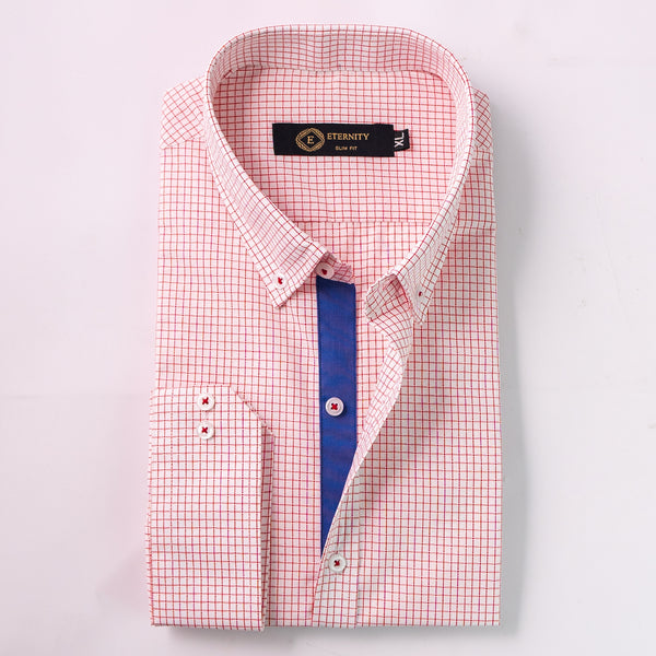 Pink Micro Checkered Shirt