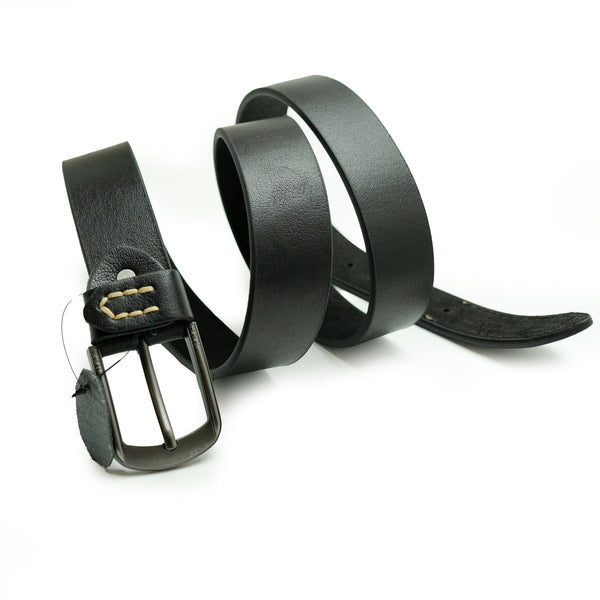Black Premium Leather Belt