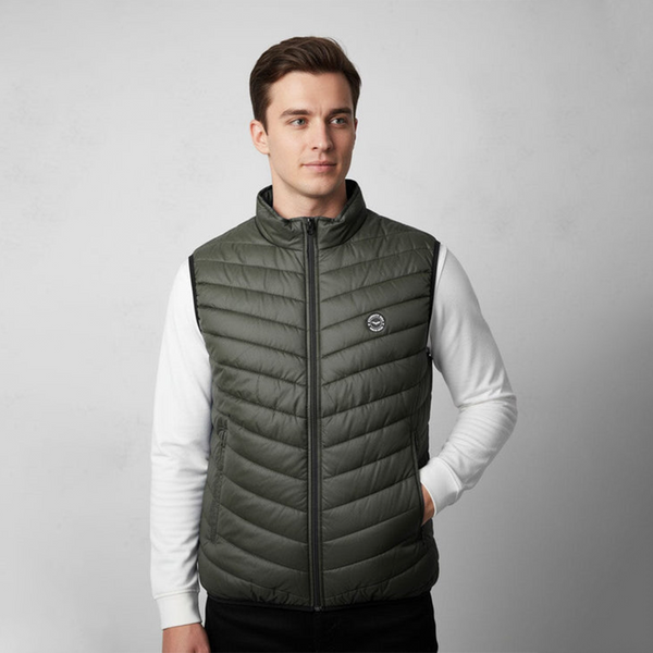 Eternity Men's Puffer Gilet (Olive)