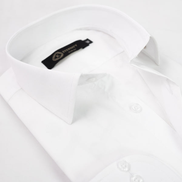 Crystal White Premium Cotton Shirt